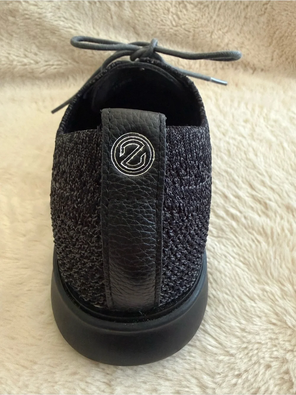 NWOB COLE HAAN x ZEROGRAND Gray Black Stitchlite Wingtip Knit Oxford Sneakers